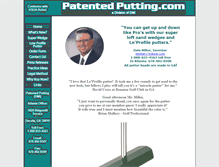 Tablet Screenshot of patentedputting.com